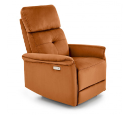 SEMIR dönthető fotel USB-vel, Fahéj