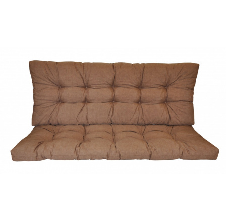 Polstr na zahradní houpačku 130 cm - látka hnědý melír