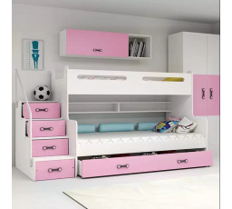 MAX 3 RÓŻOWY BEZ MATERACY 120 X 200 KPL