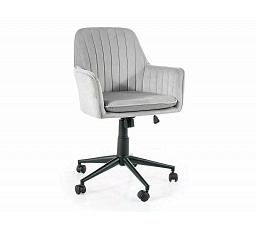 Q-886 VELVET irodai szék, Világosszürke Bluvel 03