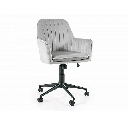 Q-886 VELVET irodai szék, Világosszürke Bluvel 03