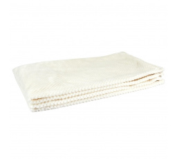 Mézeskalács krémszínű ágytakaró/pléd 120x150cm