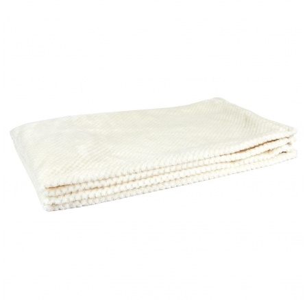 Mézeskalács krémszínű ágytakaró/pléd 120x150cm