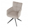 Jídelní židle, béžová, látka, DCH-P3170 LAN2