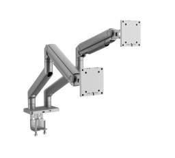 JAKE fém monitor tartó két monitorhoz, szürke