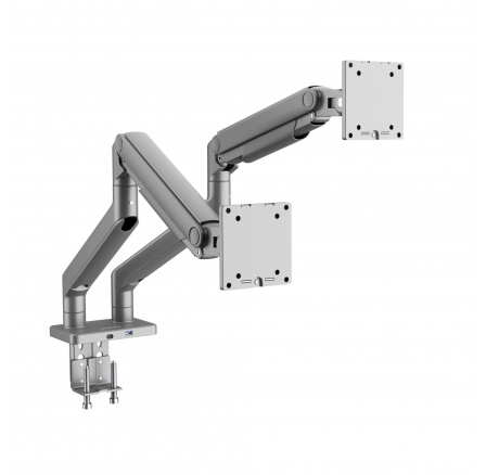 JAKE fém monitor tartó két monitorhoz, szürke