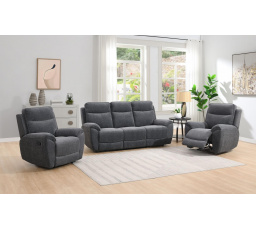 Polohovací sedací souprava Doncaster 3+1+1 023 tmavě šedá