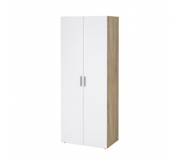 Šatní skříň Pedro 531, dub sonoma/bílý lesk