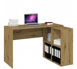 Rohový psací stůl TOPA, Dub artisan