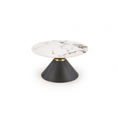 GORETTI konferencia asztal, Fehér márvány/Fekete