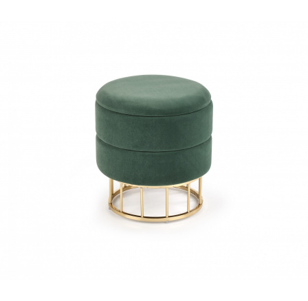 MINTY puff, sötétzöld/arany