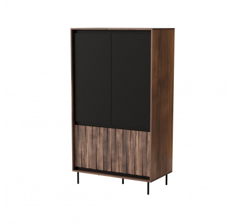 SWING S-1 szekrény, Dió/Fekete