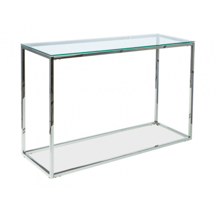 KONSOLKA HILTON C TRANSPARENTNY/SREBRNY 120X40
