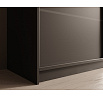 Tolóajtós szekrény Etna 250 Fekete+Fekete