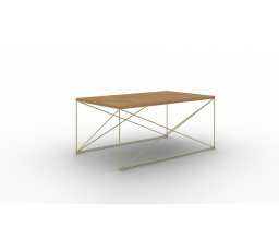 Dante kávézóasztal Arany+Lancelot Tölgy