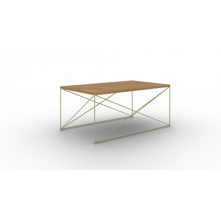 Dante kávézóasztal Arany+Lancelot Tölgy