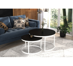 Konferencia asztal 2 az 1-ben OKIN Fehér+Fekete