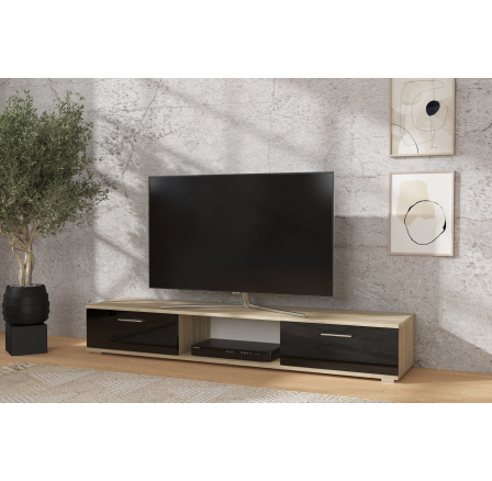 RTV SELLA Sonoma+Fekete Fényes