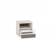 BLANCO 18 sosna śnieżna/MDF new grey - szafka nocna