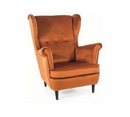 LORD VELVET fotel, Fahéj Bluvel 4215/Wenge