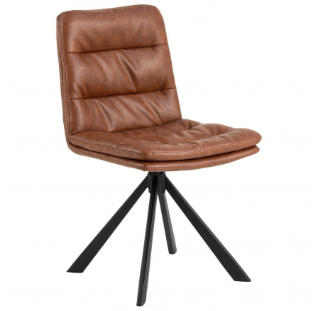 Dean forgatható retro brandy PU fotel