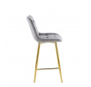 H1-FX bárszék, szürke / arany