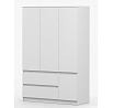 SOLO ruhásszekrény - 4D2S, Fehér Matt