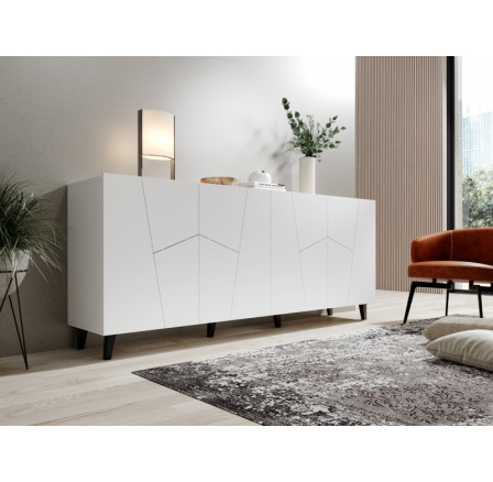 ETNA komód fehér matt/fehér matt