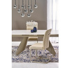 Étkező kinyitható asztal SALIX, travertin / kasmír