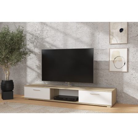 RTV SELLA Sonoma+Fehér Matt