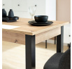 NEO 120 étkezőasztal, Artisan Tölgy/Fekete