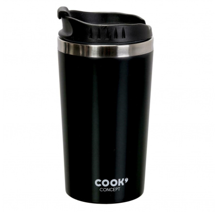 Fekete turista bögre 350 ml