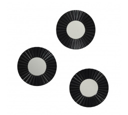 Origami fekete tükörkészlet, 3 darab