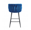 H7-FX bárszék, kék / fekete
