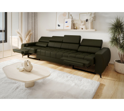 SOFA PORTO IV RELAX 331 CM SKÓRA NATURALNA - Skóra oliwkowa