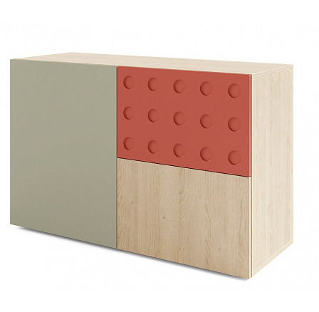 SALSA SL9 komód, Piskóta Tölgy/Eukaliptusz/Salsa