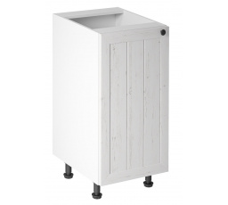 Konyhai alsó szekrény - PROWANSJA D40 - Bal, Fehér/Andersen Fenyő