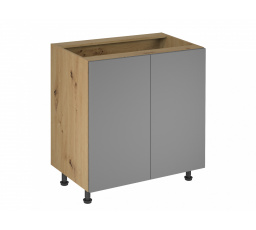 Langen D80 alsó konyhaszekrény, bézs/tölgy artisan