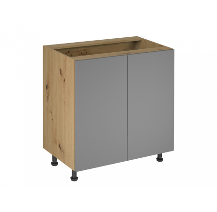 Langen D80 alsó konyhaszekrény, bézs/tölgy artisan