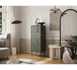 TRESSE 4S komód, zöld