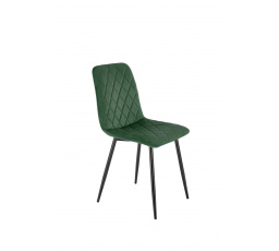 Étkezőszék K525 VELVET, Sötétzöld/Fekete