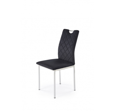 Étkezőszék K578, fekete / ezüst