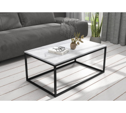 NARISA dohányzóasztal 100x60 Fekete+Beton