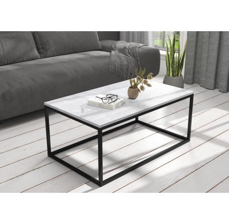 NARISA dohányzóasztal 100x60 Fekete+Beton