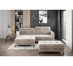 Narożnik Lorelle + Pouf Paros 02 110x200 Left 1