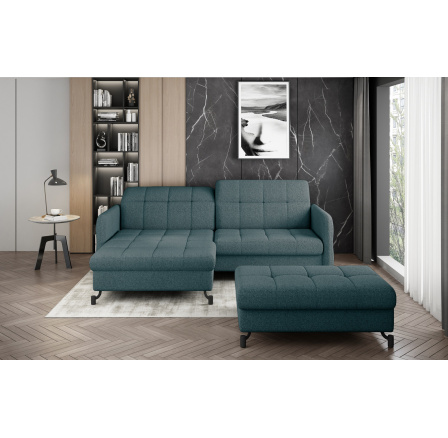 Narożnik Lorelle + Pouf Grande 75 110x200 Left 1