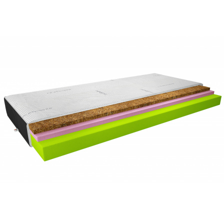 Materac Termoelastyczny Sergio 120x200 Cashmere + Velvet czarny Cashmere, Velvet Czarny