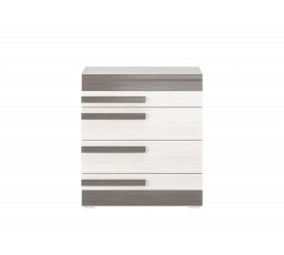 BLANCO 08 sosna śnieżna/MDF new grey - komoda