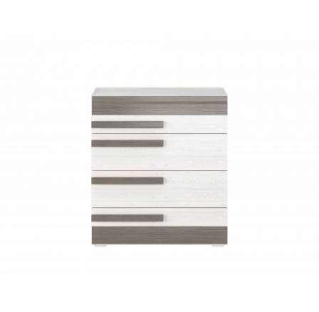 BLANCO 08 sosna śnieżna/MDF new grey - komoda