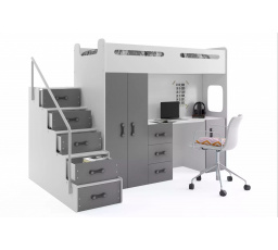 MAX 4 PIĘTROWE RAMA GRAFIT 80 X 200 KPL